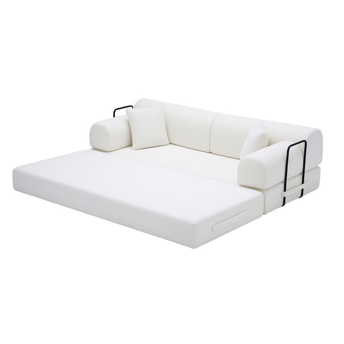 Convertible Sleeper Sofa Bed, Floor Lounge Couch For Living Room