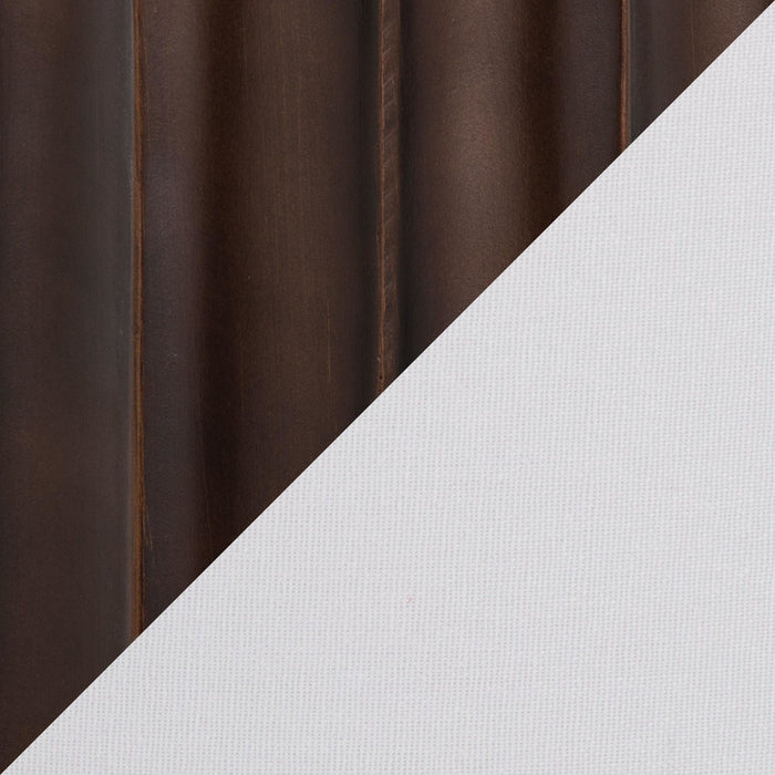 Cylinder - Fluted Contemporary Table Lamp (Set of 2) - Brown / Clear / White