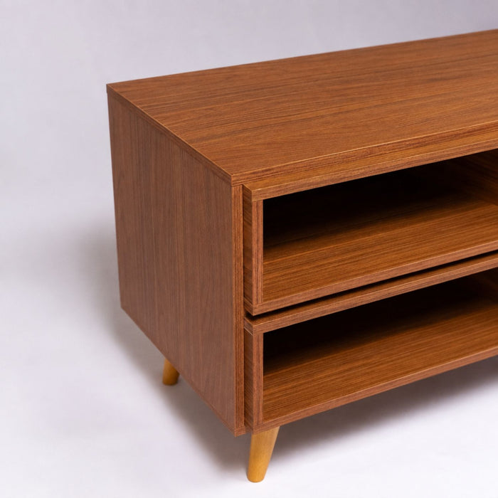TV Stand For TVs Up To 60" With 2 Doors And 2 Open Shelves