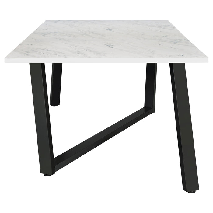 Vesper - Dining Rectangular Table - White Marble