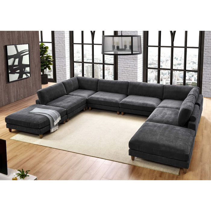 Modern Modular Sectional With Adjustable Back Support
