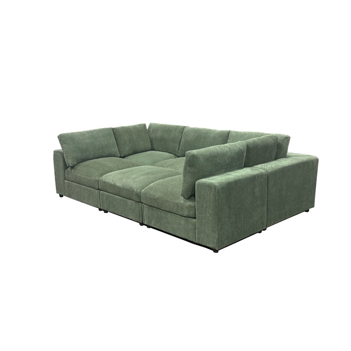 Reversible Modular Sectional Sofa With Custom Configuration