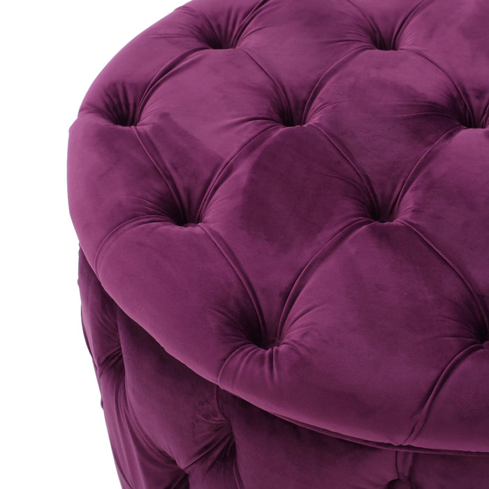 Modern Glam Ottoman Velvet