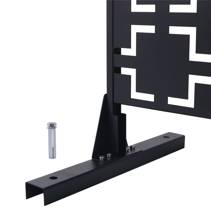 Outdoor & Indoor Metal Privacy Freestanding Decorative Screen