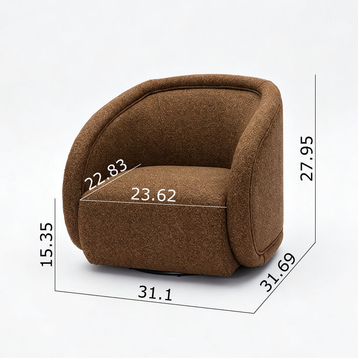 Palermo - Swivel Chair - Brown