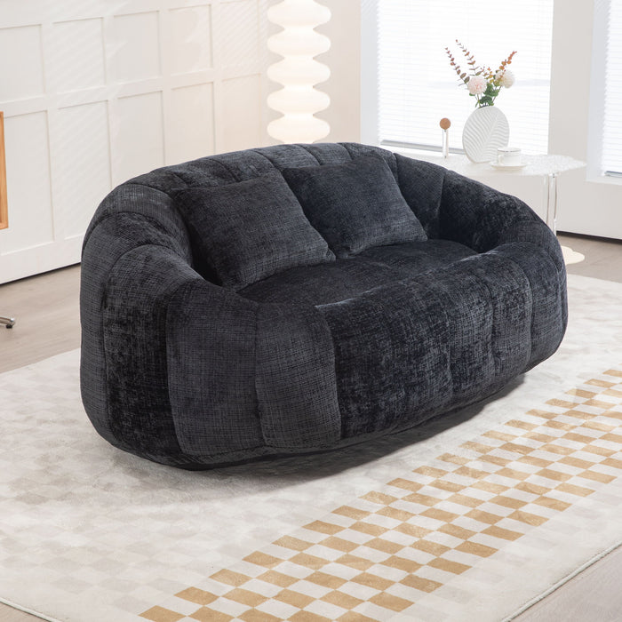 Bean Bag Lazy Sofa, Durable Comfort Lounger High Back Bean Bag Chair Couch