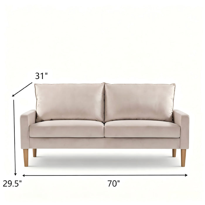 Upholstered Sofa, 3 Seater Couch For Living Room