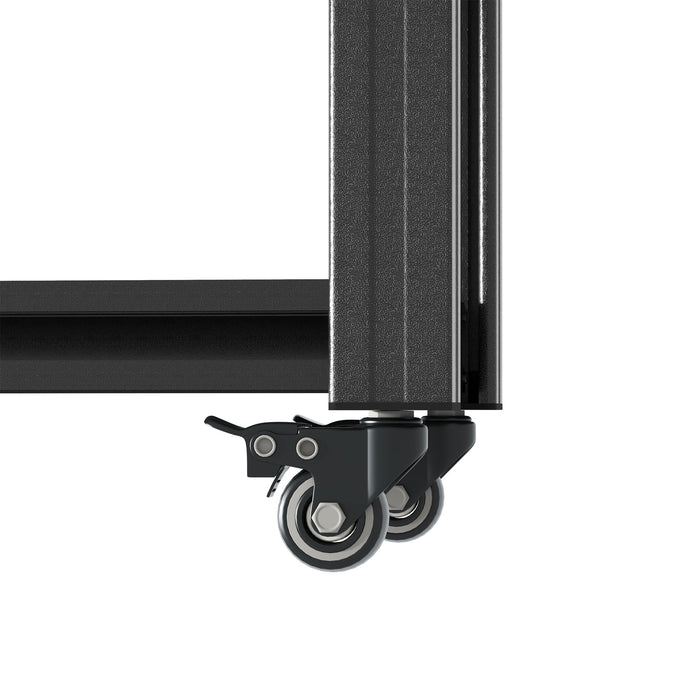 Heavy Duty Adjustable Metal Shelving Unit With Pegboard And Wheels For Multipurpose Storage