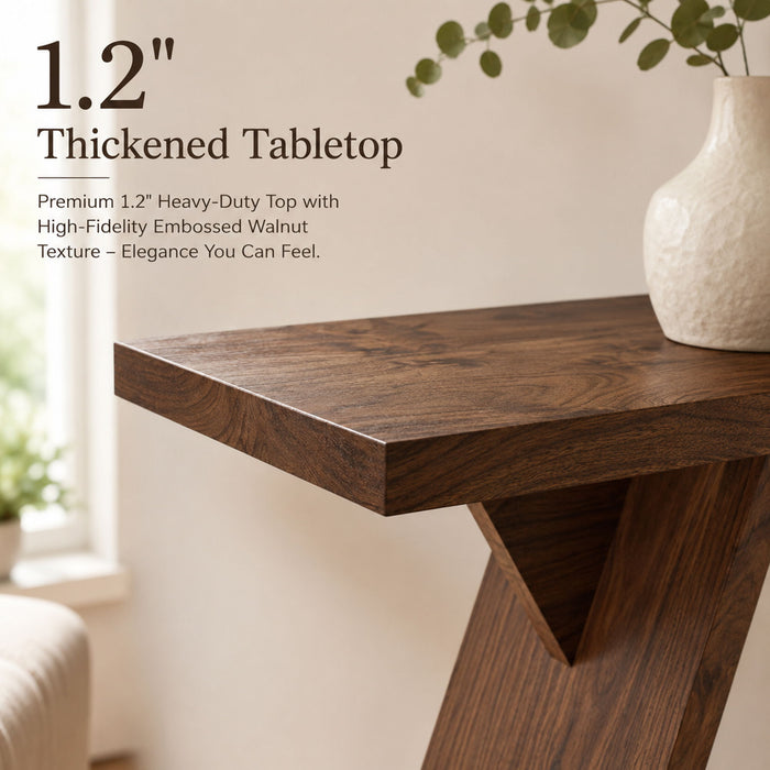 Console Table With V - Shaped Base
