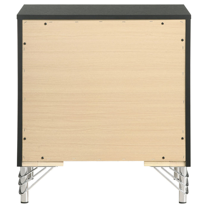 Malcolm - 2 Drawer Nightstand - Black