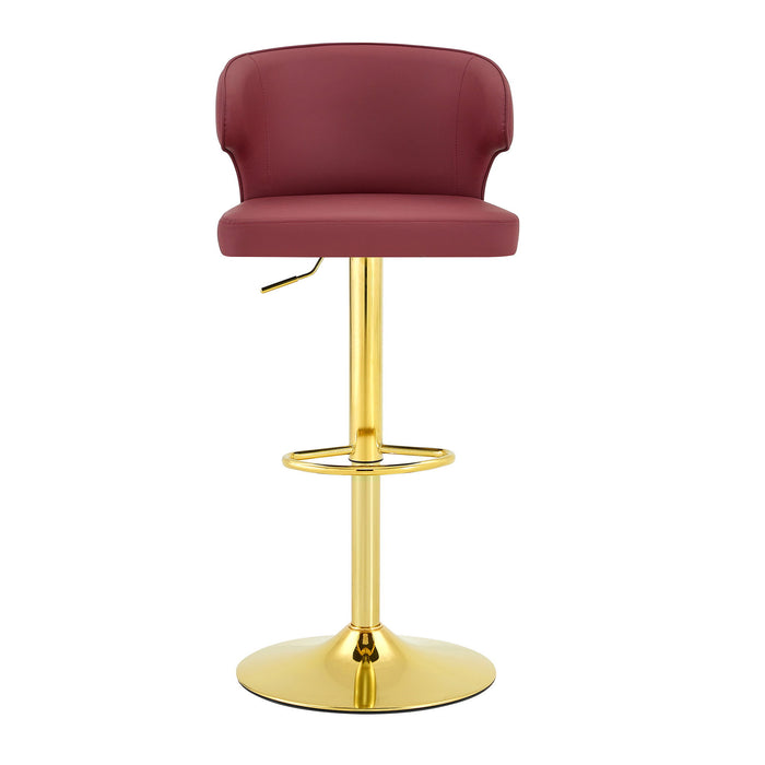Adjustable Swivel Bar Chair With High Back Support