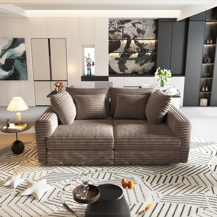 Modern Comfy Upholstered Sofa Cloud Couch & Deep Seat Couches