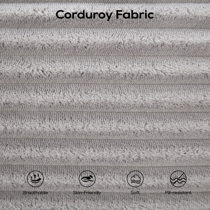 Convertible Loveseat Sofa Bed With Memory Foam & Steel Frame