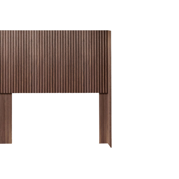 Modern Wide Wall Mounted Fluted Panel Headboard