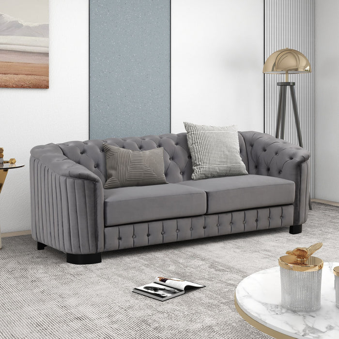 Sofa With Thick Removable Seat Cushion, 3 Seater