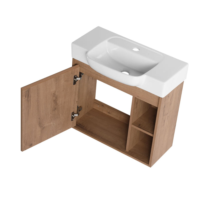 Wall Mounted Bathroom Vanity & Sink & Soft Close Door