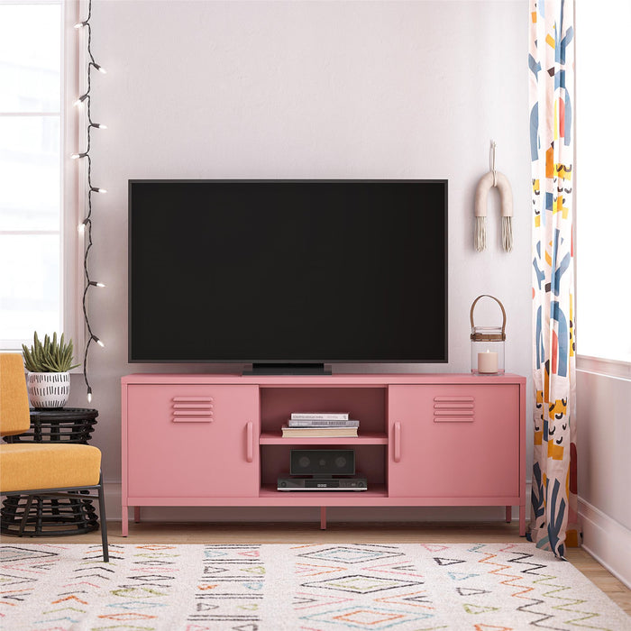 Cache - Locker Style TV Stand For TVs Up To 65" - Pink