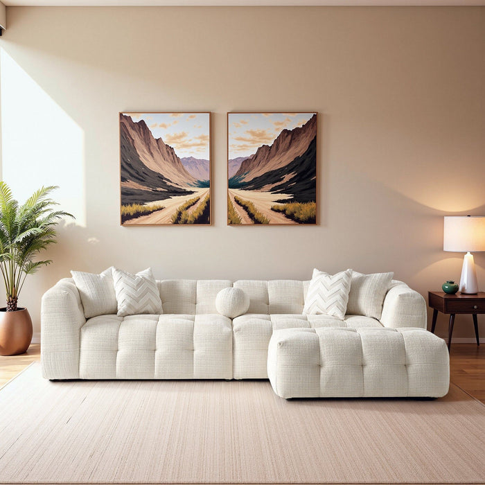 Alana - Modular Sectional Sofa - Ivory