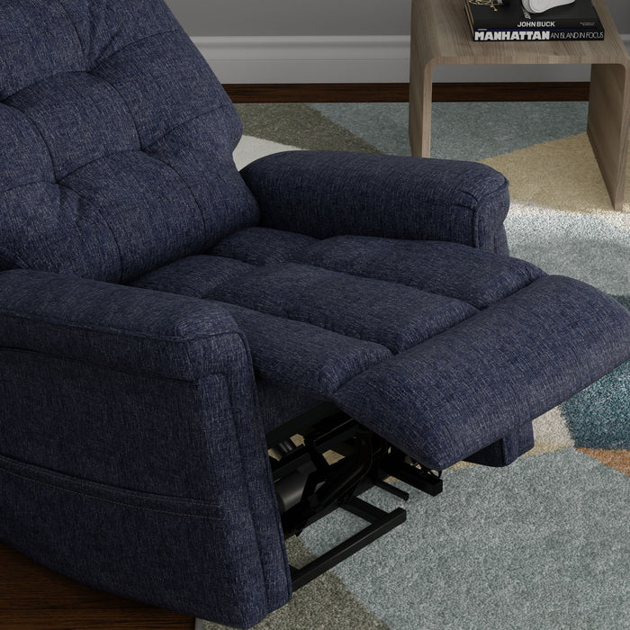 Velour - Power Lift Chair - Blue