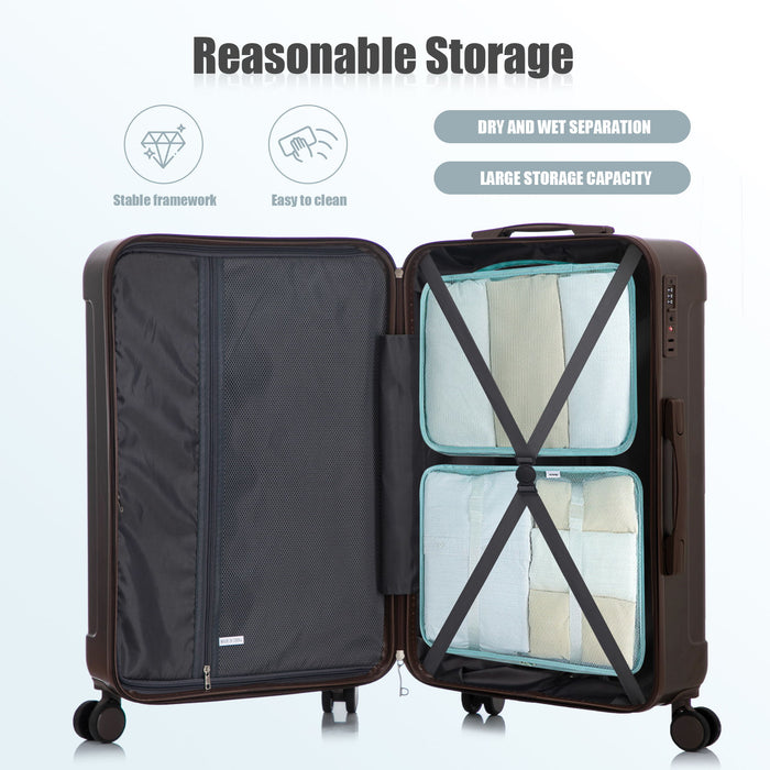 Spinner Luggage Set 20" / 24"/ 28", Lightweight Hard Shell With 360° Silent Wheels