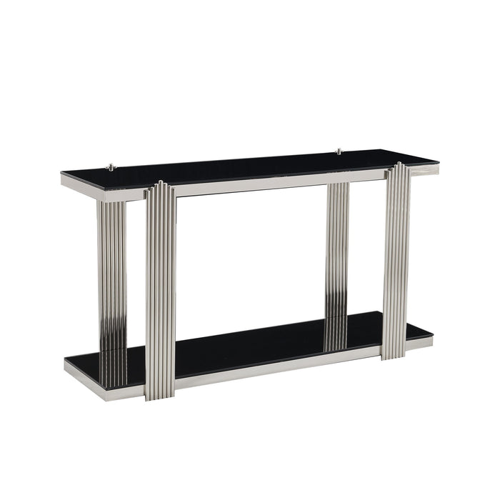 Console Table With Double Tier Storage