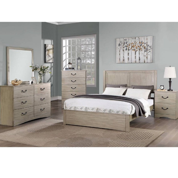 Bed With 2 Panel Headboard