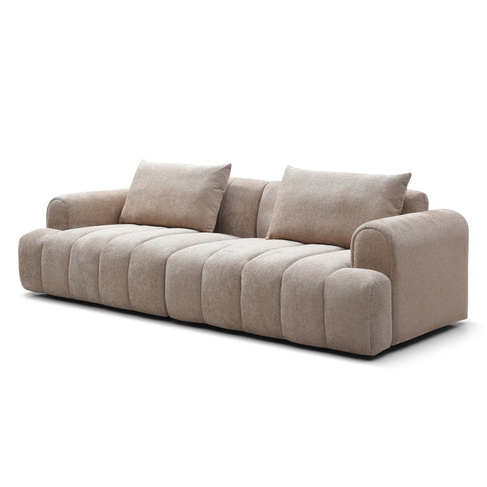 4 Seater Sectional Sofa For Living Room Spaces - Camel