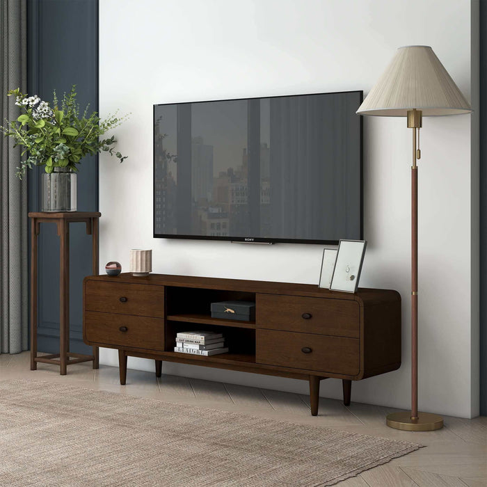 Alexa - TV Stand - Dark Brown / Wood