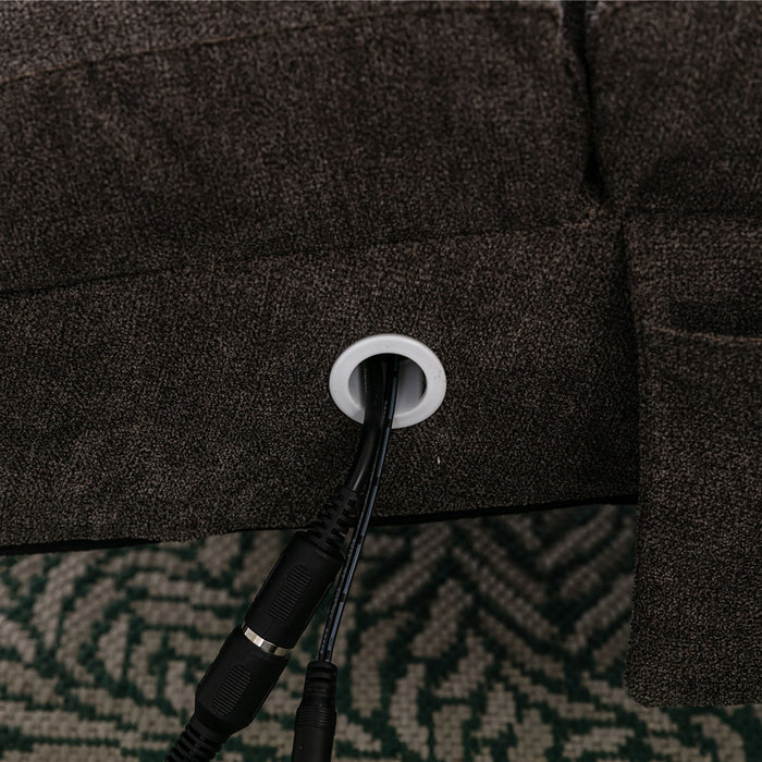 Massage Chaise Lounge Indoor With Remote Control, Ergonomic Electric Massage Lounger