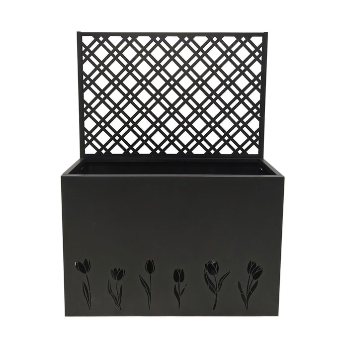 Tall Planter Raised Garden Bed With Trellis