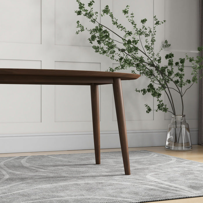 Ada - Mid-Century Modern Style Oval Dining Table