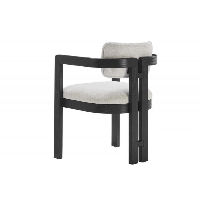 Upholstered Dining Armchair - Black