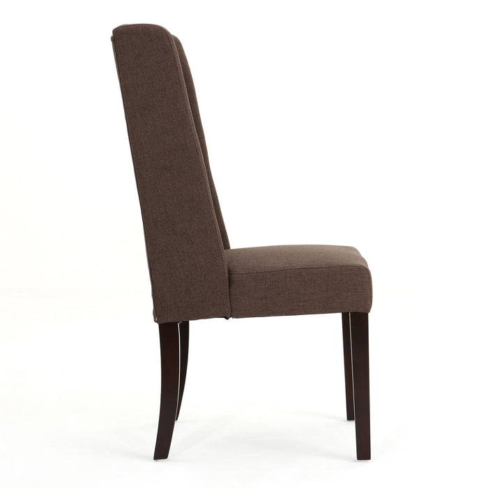 Sophisticated Tufted Dining Chair With High Back Design