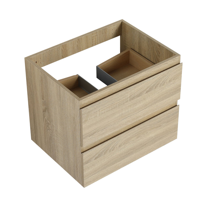 Wall Mounted Bathroom Vanity With Sink, 2 Soft Close Drawers