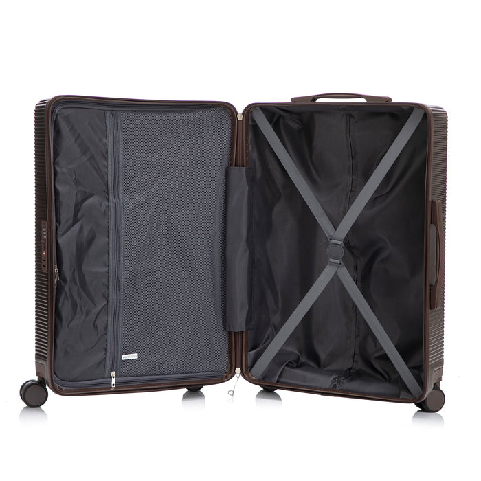 20" / 24" / 28" 3 Pieces / Set Spinner Wheel Luggage, Carry On Suitcase, Matching Color, TSA Combination Lock