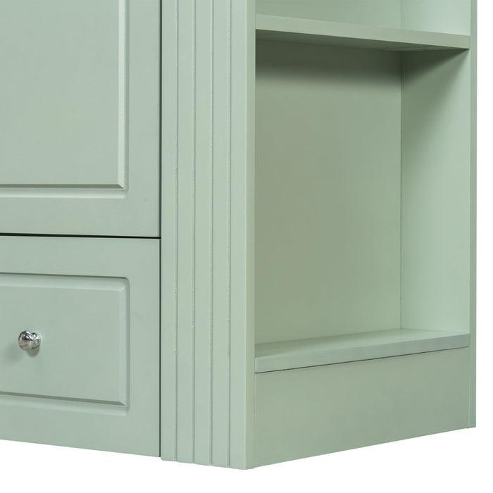 Modern Freestanding Bathroom Vanity With Sink, Soft-Close Drawer, Towel Bar