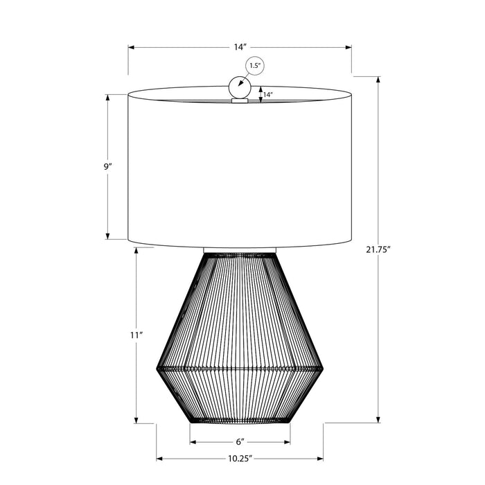 Lighting, Table Lamp, Rope, Resin, Transitional - Brown