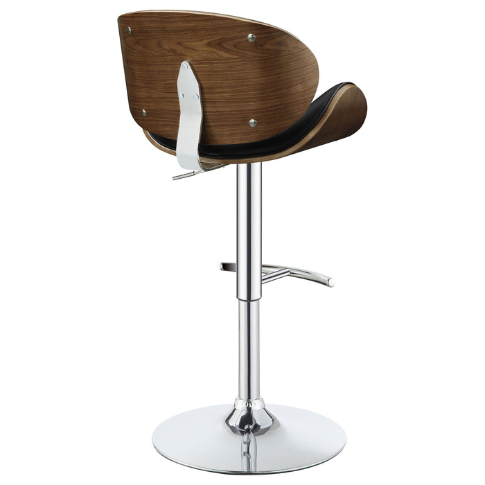 Adjustable Height Bar Stool - Black