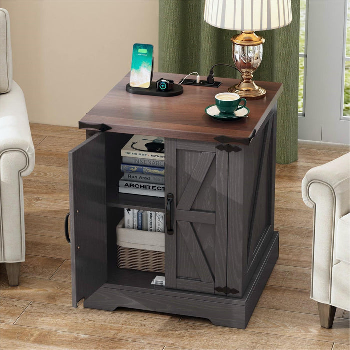 Nightstand With Adjustable Shelf