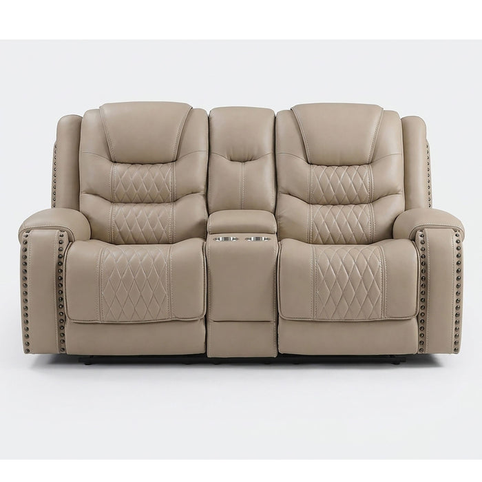Power Motion Sofa Set With USB Ports And Adjustable Headrests