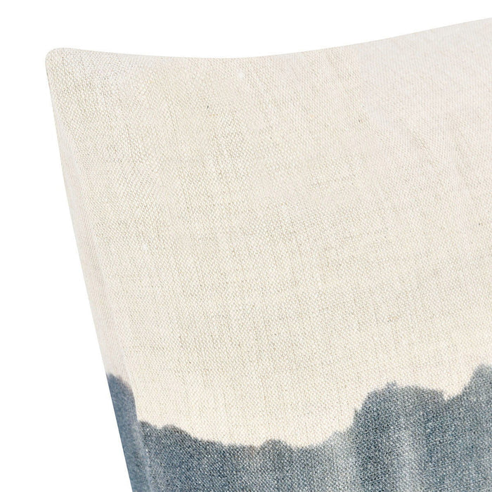 Cora - TL Pillow - Natural / Denim Blue