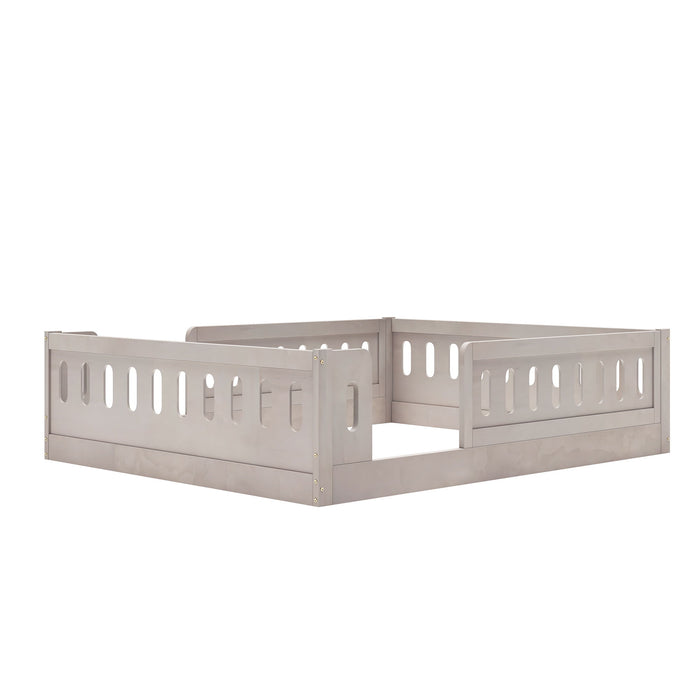 Platform Bed With Guardrail