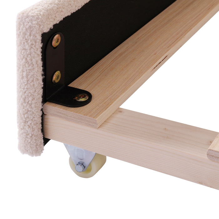 Upholstered Daybed With Light And Trundle