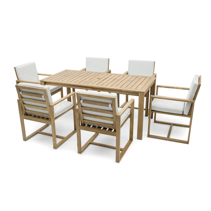 Patio Dining Set Outdoor Dining Table And Chair Set With And Removable Cushions For Patio