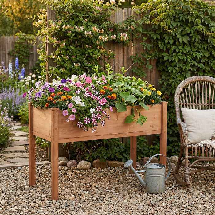 Elevated Raised Garden Bed For Outdoor