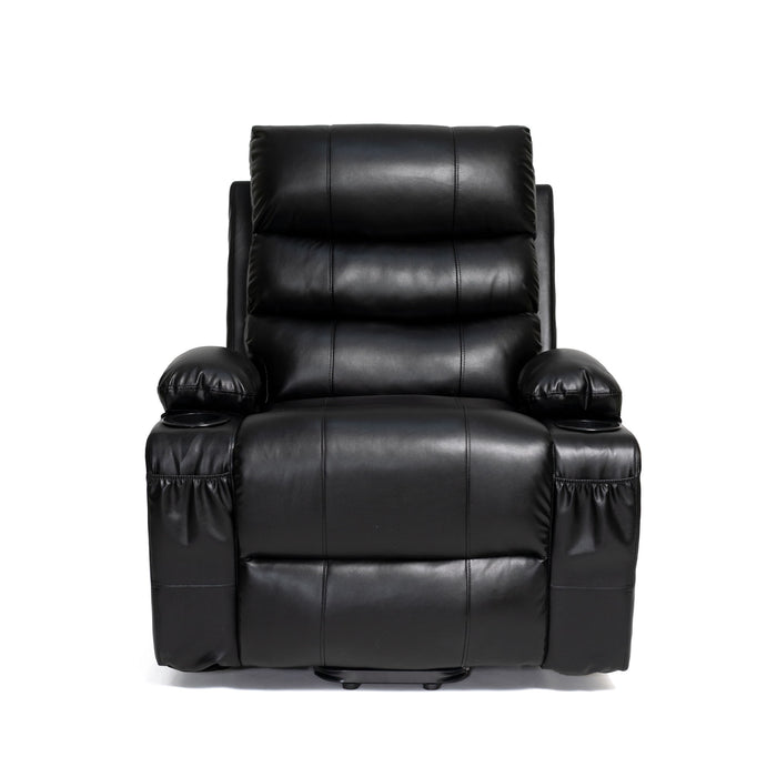 Large Size Electric Power Lift Recliner Chair Sofa With 8 Point Vibration Massage And Lumbar Heat