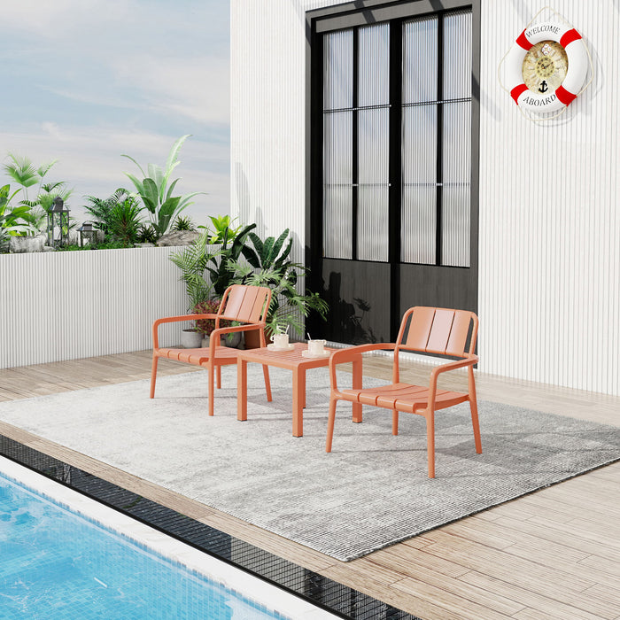 3 Piece Indoor / Outdoor Leisure Table And Chair Set