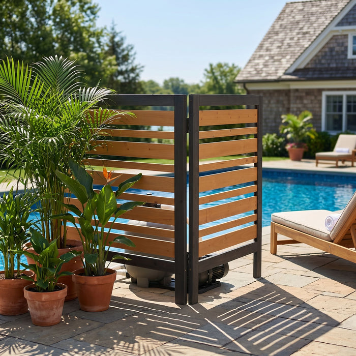 Outdoor Air Conditioner Fence Screen