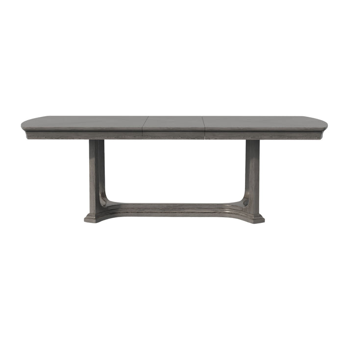 Arcus - Rectangular Dining Table With Butterfly Leaf - Charcoal Gray