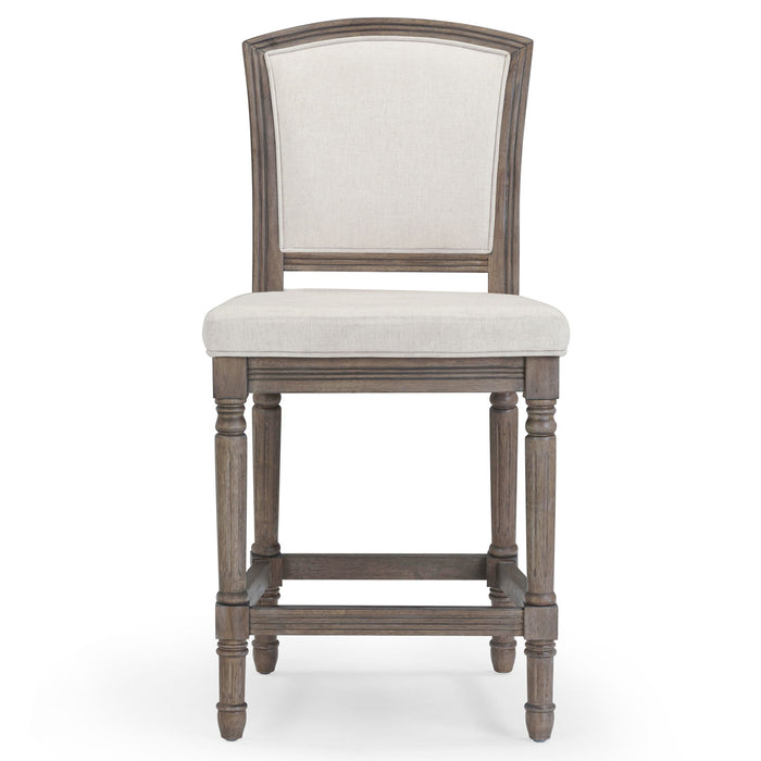 Stool With Upholstered Seat And Back
